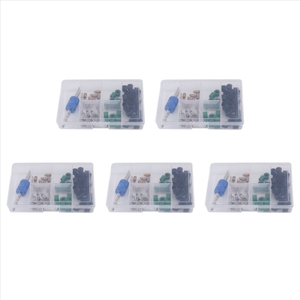 275Pcs A/C Air Conditioning Valve Core R12 R134a Refrigeration Valve Core R12 / R134a Ac Master Valve Core Repair Kit White 4853316796558