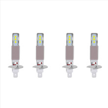 4 bombillas LED H1 para faros delanteros de motocicleta, 20000 lm, 6000 K, luz blanca, 80 W, 6 SMD, luces antiniebla y intermitentes.