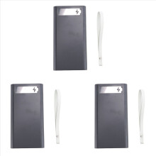 Caixa para 3 baterias 18650 com carregamento sem solda, estojo para power bank DIY T12 com luz.