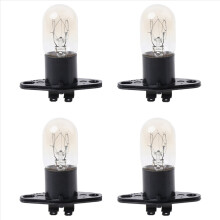 Conjunto de 4 Lâmpadas de Micro-ondas com Base Universal para Lâmpadas de Iluminação Global, 250V 2A, Substituição 24 Horas