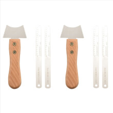 2X Guitar Fret Wire Groove Protector Ruler Fingerboard Replace Tool Set Protect Fingerboard Replace Tool Set