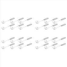 24 cucharas coladoras de acero inoxidable para ollas calientes, cucharas de malla, cucharón colador asiático con mango