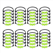 40 Pulseiras com Pingentes de Bola de Tênis, Ajustáveis e Inspiradoras para Adolescentes - Pulseiras Esportivas com Contas de Bola de Tênis