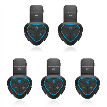5X LX1 Casco de motocicleta de verano Auriculares Bluetooth especiales Auriculares portátiles inteligentes con cancelación de ruido para llevar Azul
