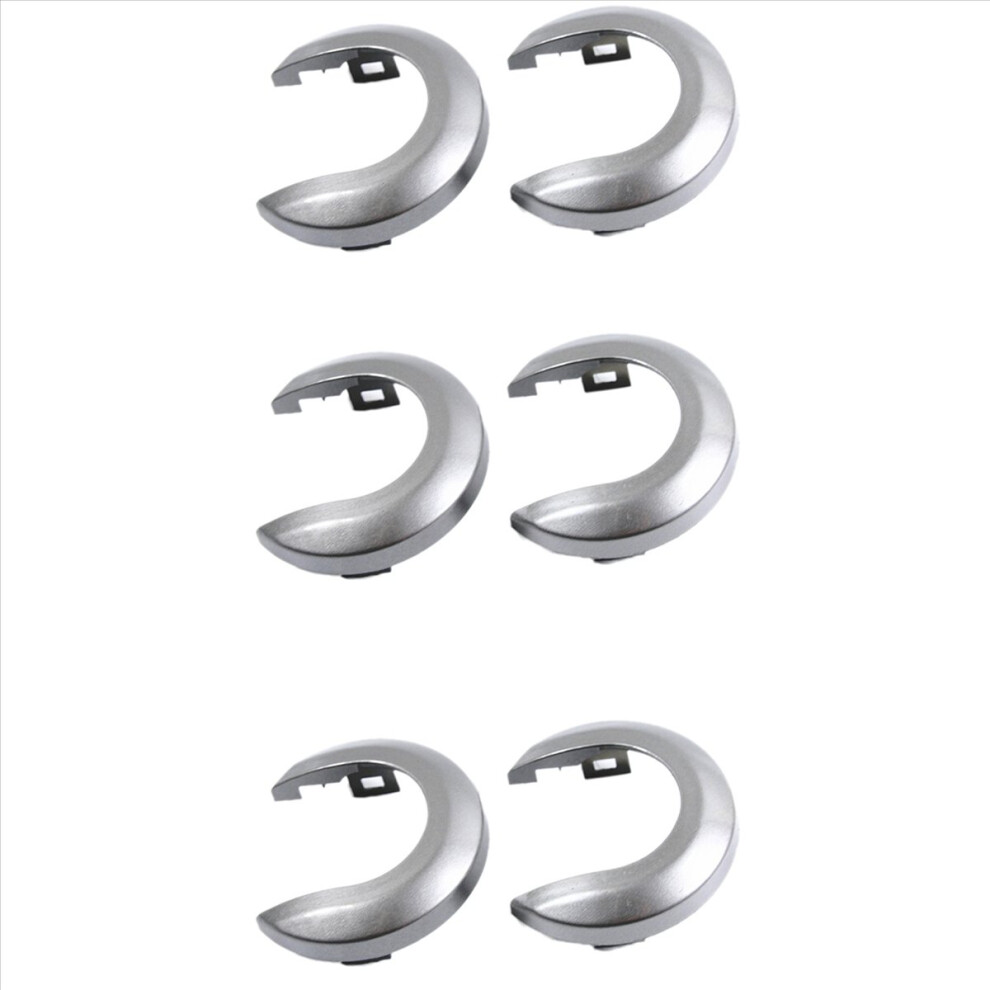 6Pcs Car Interior Door Handle Cover Handle Escutcheon For Tiida 2005-2010 1.6 Livina Nv200 Geniss Silver/Gray 4853316794325