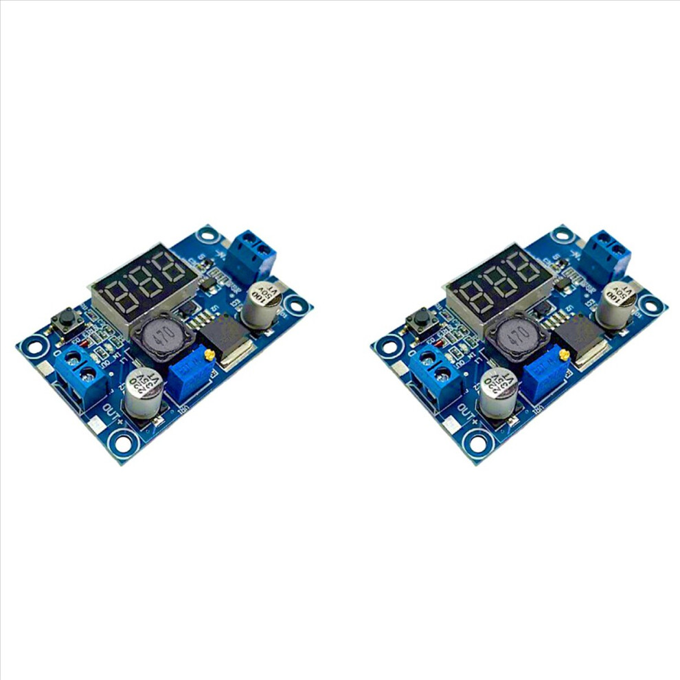 2X Dc Dc Adjustable Converter Voltage Regulator Led Display Voltmeter 4.0-40 To 1.3-37V Power Adapter 4853316712411