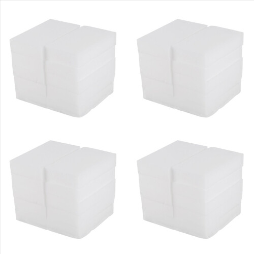 100x60x20mm 40 τεμάχια Μαγική Γόμα Σφουγγάρι Καθαριστικό Μελαμίνης - Λευκό