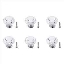 pomelli in ceramica per porta/armadio/mobiletto/credenza, cassetto, bianco