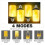8X LED Flame Effect Light Bulb E27,Decorative Flickering Realistic Fire Lights Bulb,Festival Decoration Lamp,Black-B 2