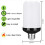 8X LED Flame Effect Light Bulb E27,Decorative Flickering Realistic Fire Lights Bulb,Festival Decoration Lamp,Black-B 4
