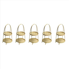 5X Bamboo Weaving Wicker Baskets Dish Handmade Home Decoration Storage Fruit Bread Food