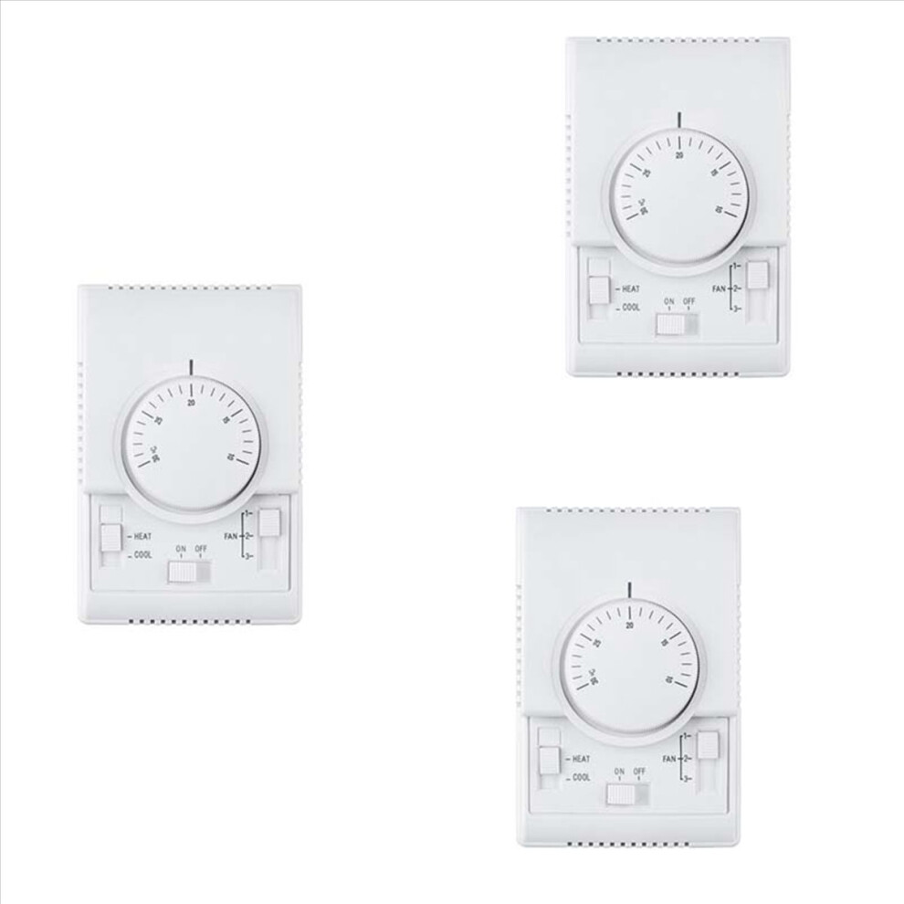 3X Mt01 220Vac Room Mechanical Thermostat Air Conditioner Fan Coil Thermostat Temperature Controller Warm 4853316700456