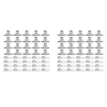 40 Sets Marine Grade Twist Lock Fasteners Turn Button Eyelet and Stud, for Canvas Fastener Turn Buttons