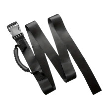 Box Carrying strap with handle for moving heavy suitcases, adjustable belt, black, 6.3 ft