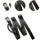 Box  Carrying strap with handle for moving heavy suitcases, adjustable belt, black, 6.3 ft 4