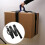 Box  Carrying strap with handle for moving heavy suitcases, adjustable belt, black, 6.3 ft 3
