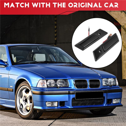 Side  Turn Signal Light for  3 5 7 Series E32 E34 E36 1990-1996 LED Sequential Lamp Dynamic Blinker Indicator 2