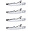 4X Left Front Door Handle Smart Keyless Entry for Leaf Sentra 2009-2018 80645-1AA0A Exterior Handle Chrome 1