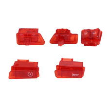 Motorcycle Turn Signal Far and Near Light Horn Button for Scooter GY6 50Cc 125Cc 150Cc DIO AF17 AF18 Red