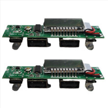 2x Lithium batterijladerbord LED Dual USB 5V 2.4A printplaat Micro/Type-C USB powerbank 18650 oplaadmodule