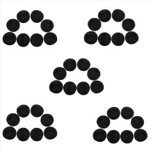 40 Möbelgleiter – Bettstopper, Gummi-Untersetzer für alle Böden und Rollen von Möbeln, Sofas, Betten, Stühlen