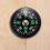 10X Oil Filled Button Compass - Ultra Compact 20mm - Mini SAS Survival 6