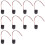 60/Pcs CR2032 - Soporte para batería de botón (3 V) 2
