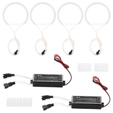 4 StüCk WeißEr Scheinwerfer CCFL LED Engel Augen Kit Halo Ring DRL Wenden Signal Blinker CCFL Scheinwerfer Lampe für E36 E46 E39 E38