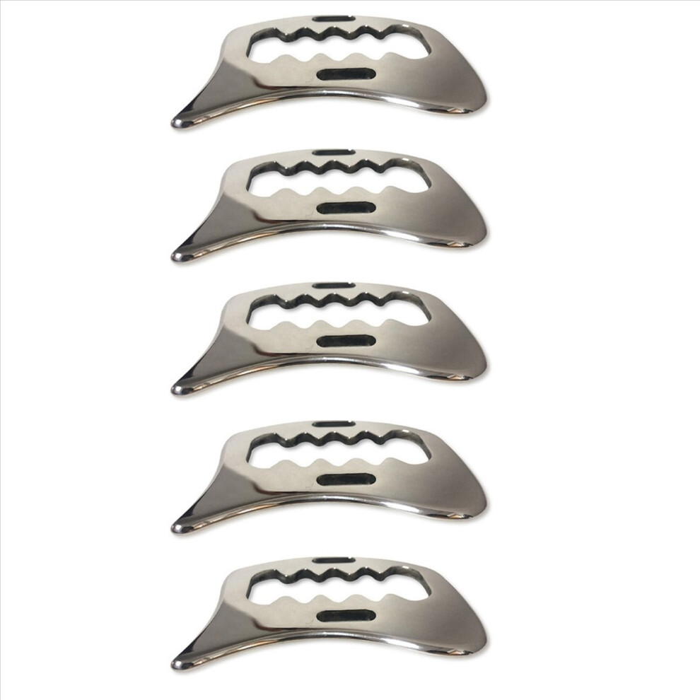 5X Stainless Steel Gua Sha Scraping Massage Tool Soft Tissue Mobilization Body Pain Scraping Tool