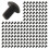 M5x8mm Button Head Hex Socket Cap Screw Bolt Black 300 Pcs 1