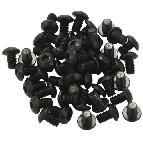 M5x8mm Button Head Hex Socket Cap Screw Bolt Black 300 Pcs 1