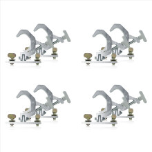 6X Aluminum Fold Clamp Hooks Stage Light Fold Hanging Hook Loading 150Kg 42-61mm Truss Tube 230W 7R/200W 5R Beam Light