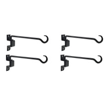 16 Inch 4 Pack Swivel Plant Hangers Outdoor Heavy Duty- Plant Hanging Hook Bracket for Flowers Baskets Pots Bird Feeder