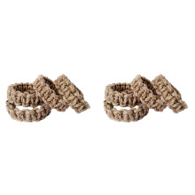 8Pcs Braided Curtain Tiebacks for Drapes, Rustic Curtain Holdbacks, Handmade Curtain Ties for Sheer/Light Weight Drapes