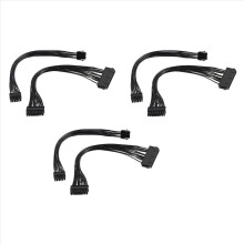 6X Moederbord-voedingsconversiekabel 24-pins naar 18-pins, 8-pins naar 12-pins, ondersteunt ATX-voeding, geschikt voor Z440 Z640