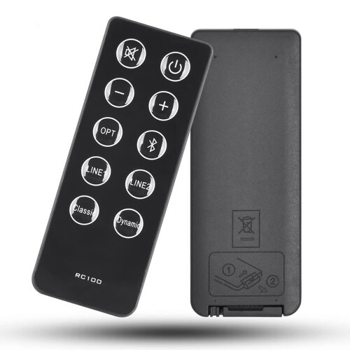 3X Replace RC10D RC100 Remote Control for R2000DB Soundbar Powered Bluetooth Bookshelf Speakers 1
