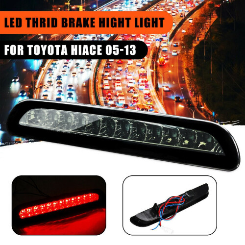 Smoked 12-LED Third Rear Tail Brake Stop Light Reverse Lamp for  Hiace 2005-2013 1