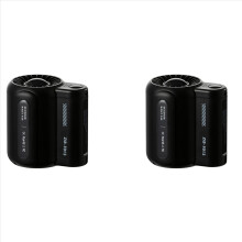 2X USB Portable Personal Hanging Waist Fan 4500MAh Recharge Wearable Electric Fan Outdoor Sports Air Conditioner Fan-B