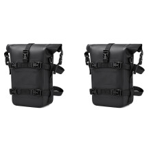 2X Motorbike Rear Rack Trunk Storage Bag Waterproof Motorcycle Bumper Bag with Shoulder Strap Riding Tools
