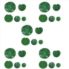 50 hojas de loto flotantes artificiales de espuma de 5 tipos, hojas de lirio, follaje artificial, decoración para estanques, piscinas y acuarios.