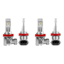 H11 H8 H9 H16 LED Scheinwerfer Birnen 12000Lm Pro Sets 6500K Kaltweiß Kabellos Scheinwerfer LED Birne 4Er Pack