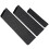 3 Pcs Universal Knife Edge Guard Set ABS Blade Protector with Felt Lining Chef Knife Sheath Black 1