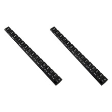 Régua ajustável dupla para ajuste de altura de suspensão de carros RC de 3 a 10 mm e ferramenta de ajuste de cambagem de rodas (peça preta).