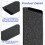 3 Pcs Universal Knife Edge Guard Set ABS Blade Protector with Felt Lining Chef Knife Sheath Black 2