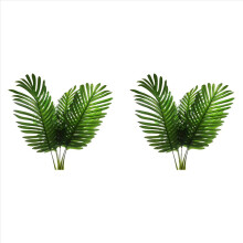 10 stuks kunstmatige palmbladeren, kunstbladeren, schildpadbladeren, tropische palmbladeren, imitatiebladeren, kunstplanten