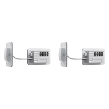 2X Fridge Lock 4-Digit Combination Lock for Refrigerators,Freezers and Cabinets,No-Drill Installation Child and Pet Safe