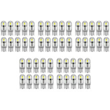 50Pcs 6000K Canbus T10 168 194 W5W Dome License Side LED Light Bulb White