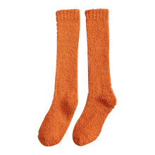 Ladies Colorful girls' ankle socks Warm soft winter socks Orange onesize