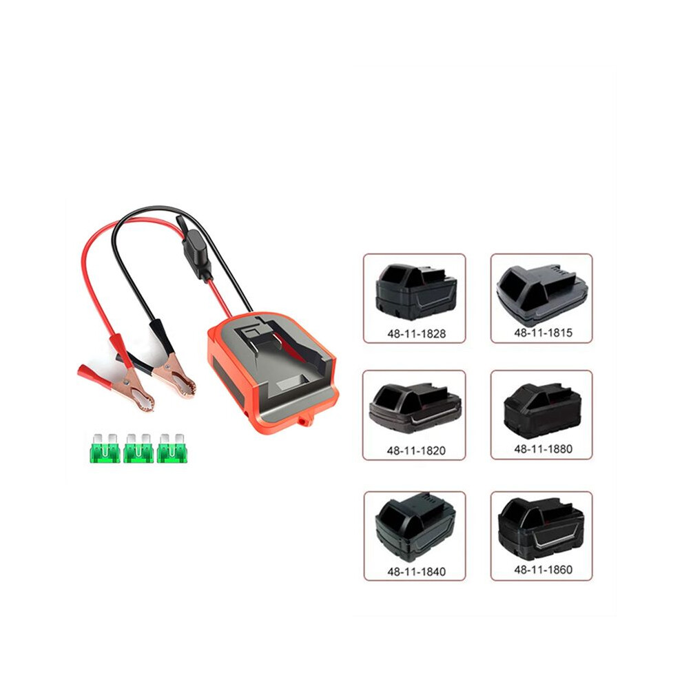 18V Li-Ion Battery Car Jump Starter Adapter For Milwaukee Jumper Cables Automotive Booster Cables 4712093754291