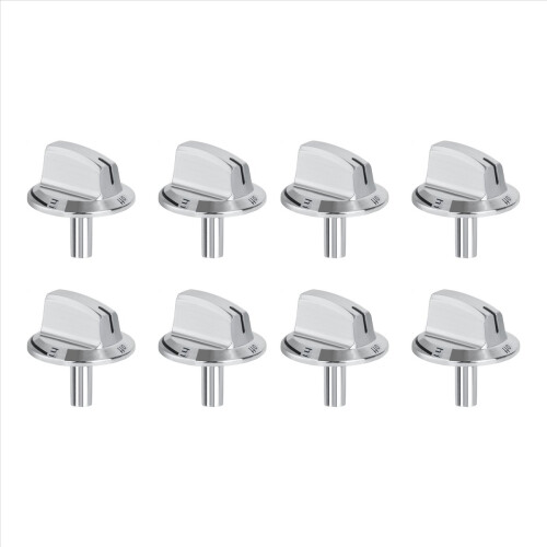 8 PCS Upgrade 5304525746 Long Stem Stove Knobs Replacements, Compatible Stove Range Oven Knobs